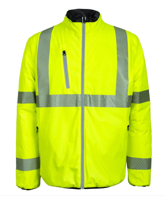 Men's Reflective Hi Vis Padded Reversible Jacket 