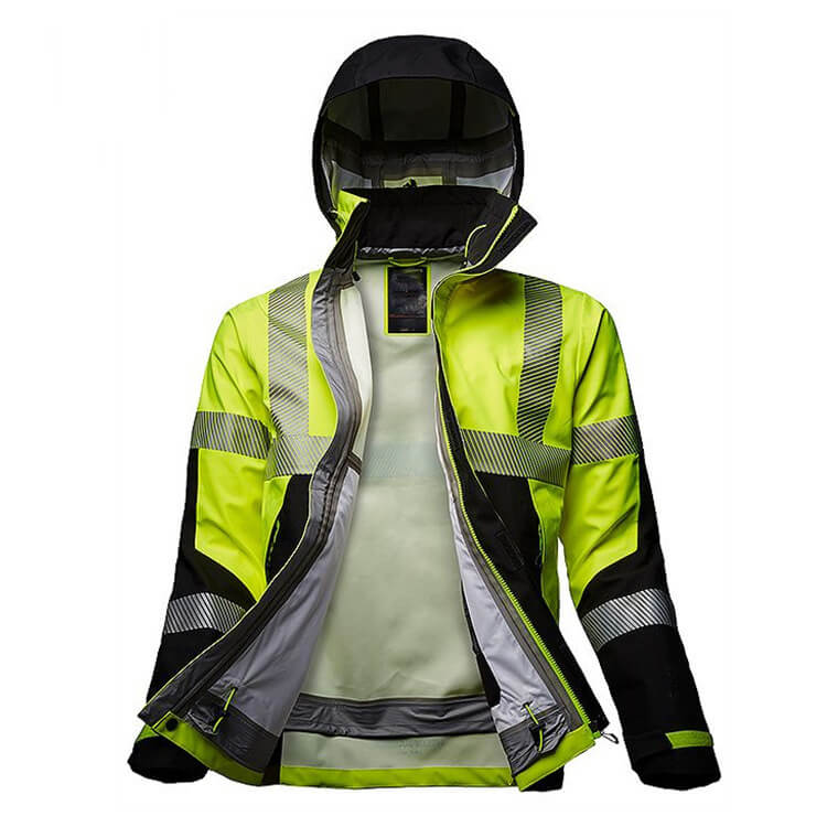 High visibility rain coats