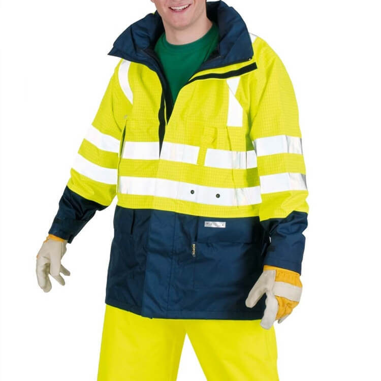 Men's Two Tone Reflective High Vis Winter Jacket