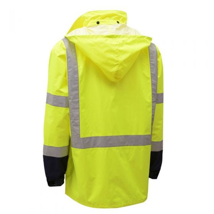 Men's safety rain jacket