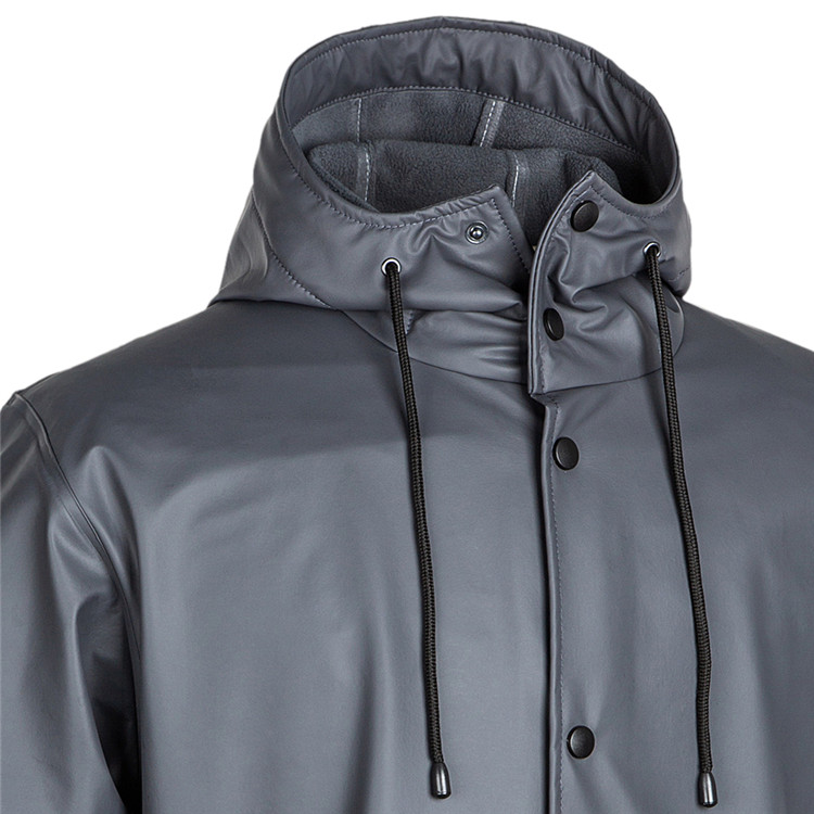 Mens rain jacket with hood