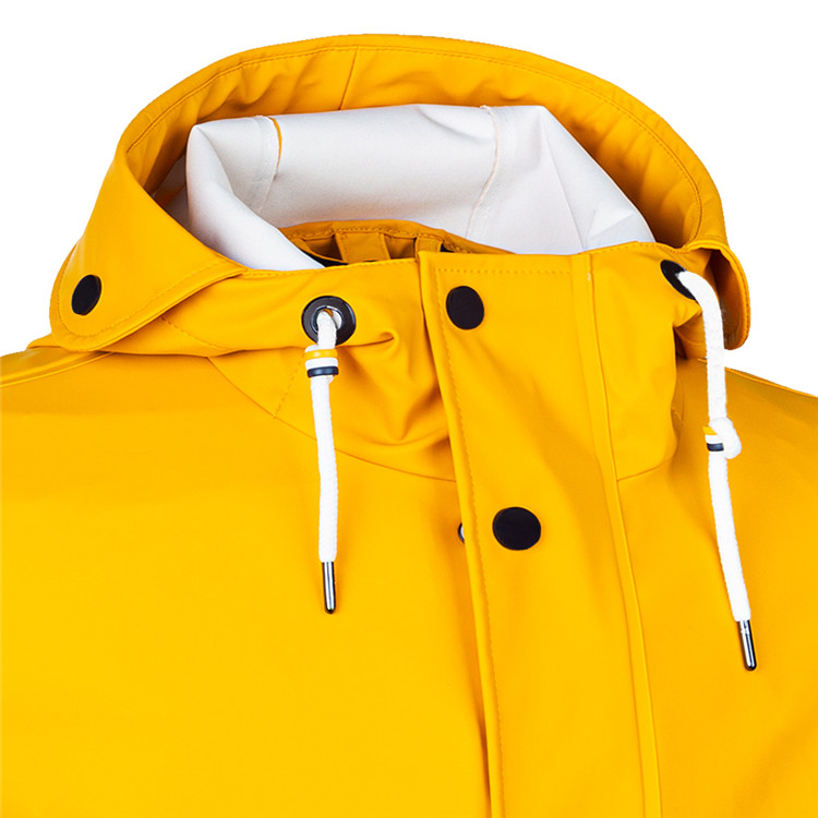 Mens yellow rain jacket