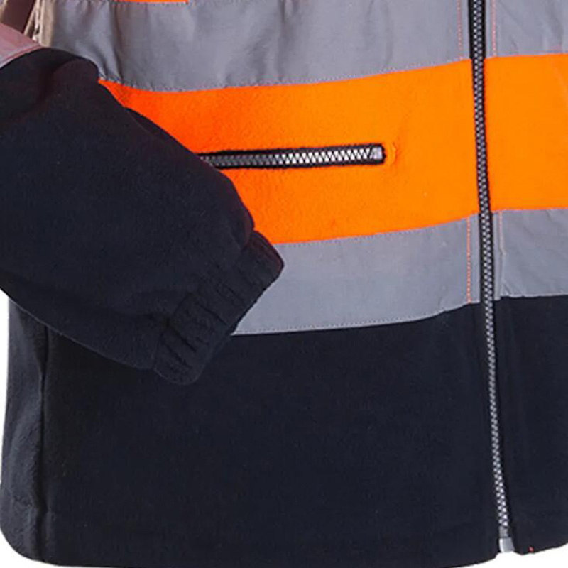 Orange hi vis fleece jacket