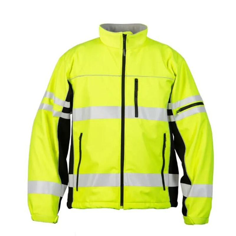 Soft shell jacket hi vis