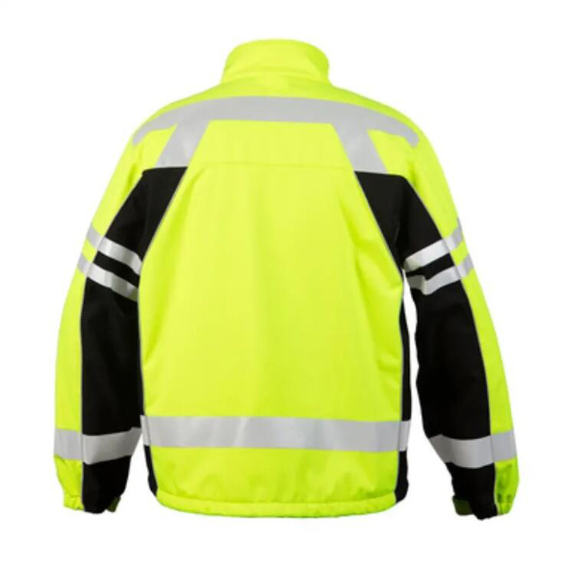 Hi vis soft shell jacket