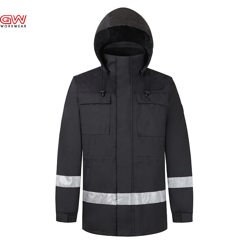 mens waterproof work jacket with hood