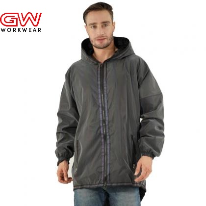 Wholesale men's long windbreaker jacket