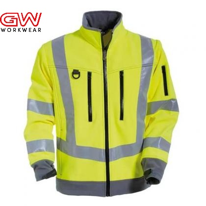 High visibility softshell jacket