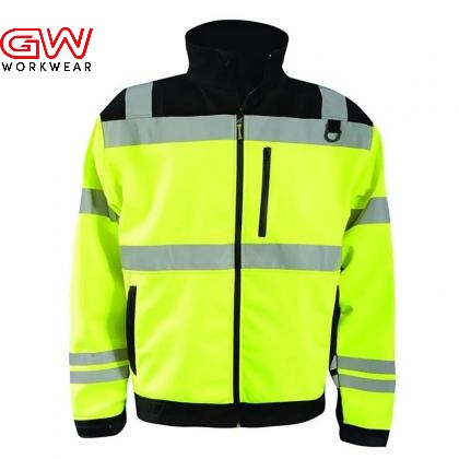 Soft shell safety jacket