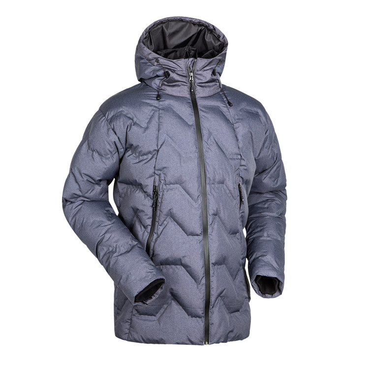 New Design Fashion Mens Hooded Waterproof Padded Jacket 