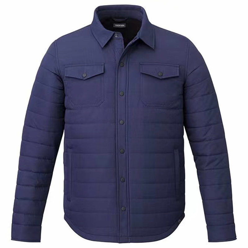 Stylish Qulited French Work Shirt Jacket 