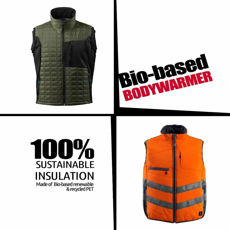 New Design Bodywarmer Made of Bio-based Renewable and Recycled PET