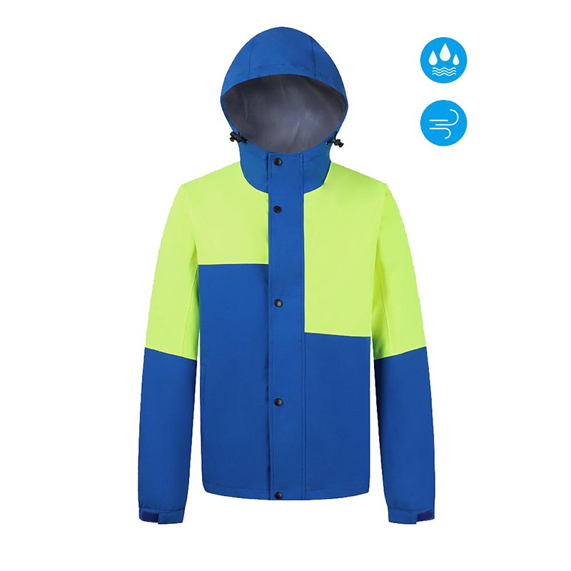 New Design Mens Two Tone Waterproof Windproof Wind Breakers 